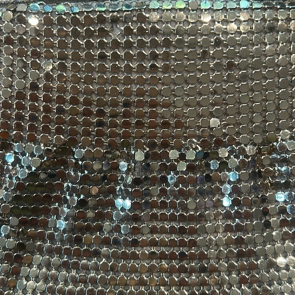 Vintage Whiting & Davis chainmail gold evening clutch & beaded coin purse bundle